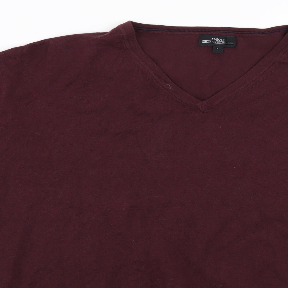 NEXT Mens Red   Pullover Jumper Size L