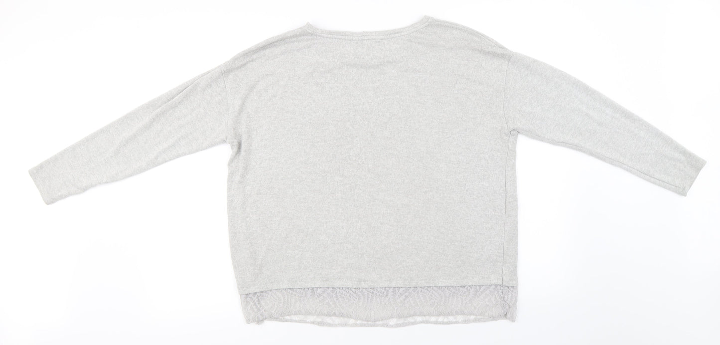 F&F Womens Grey   Pullover Jumper Size 14