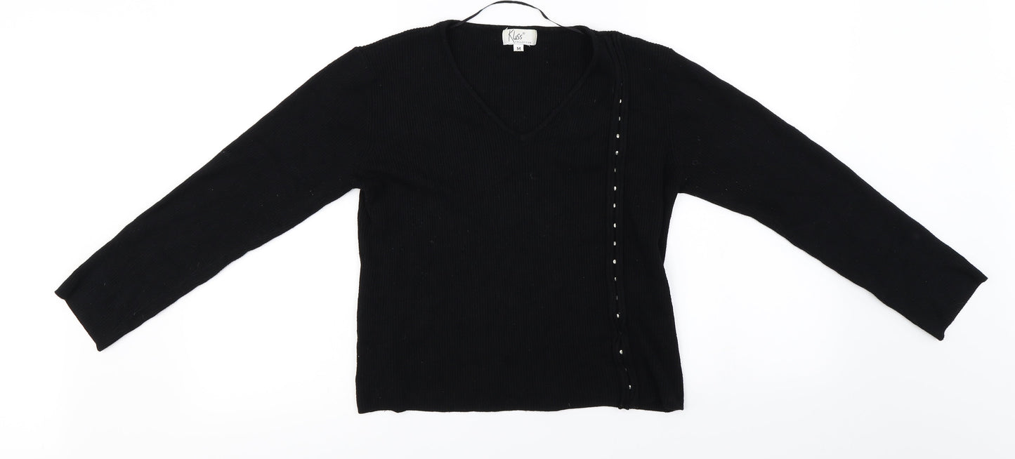 Klass  Womens Black   Pullover Jumper Size M