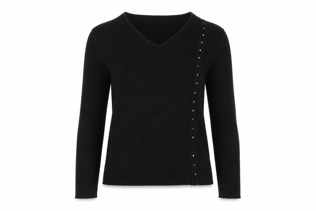 Klass  Womens Black   Pullover Jumper Size M