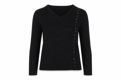 Klass  Womens Black   Pullover Jumper Size M