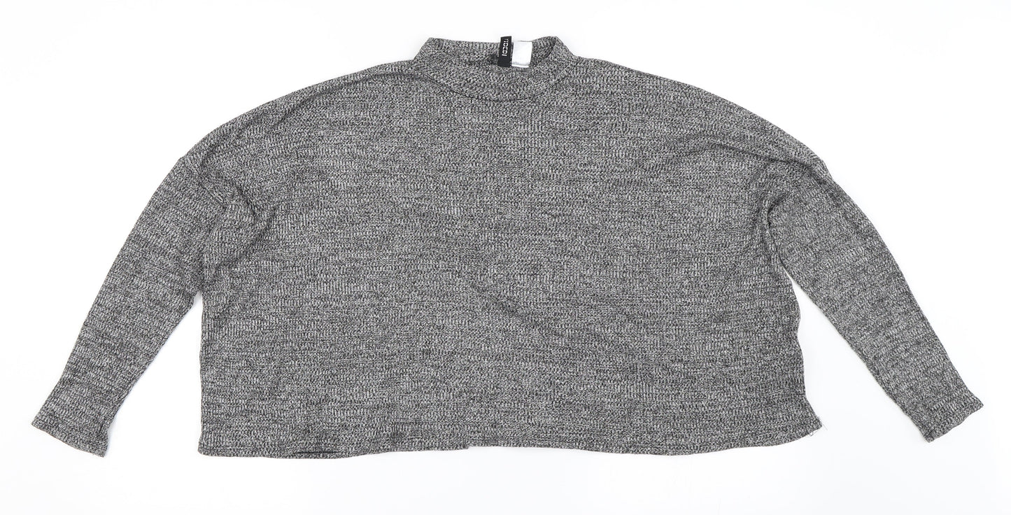 H&M Womens Grey   Pullover Jumper Size L