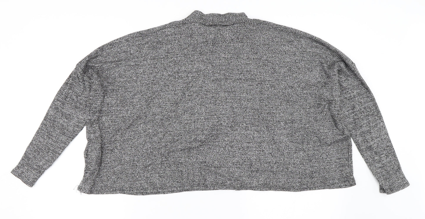 H&M Womens Grey   Pullover Jumper Size L