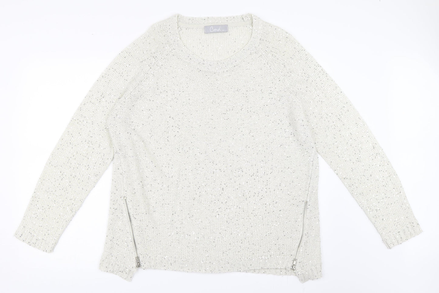 CMD Womens Ivory   Pullover Jumper Size 18