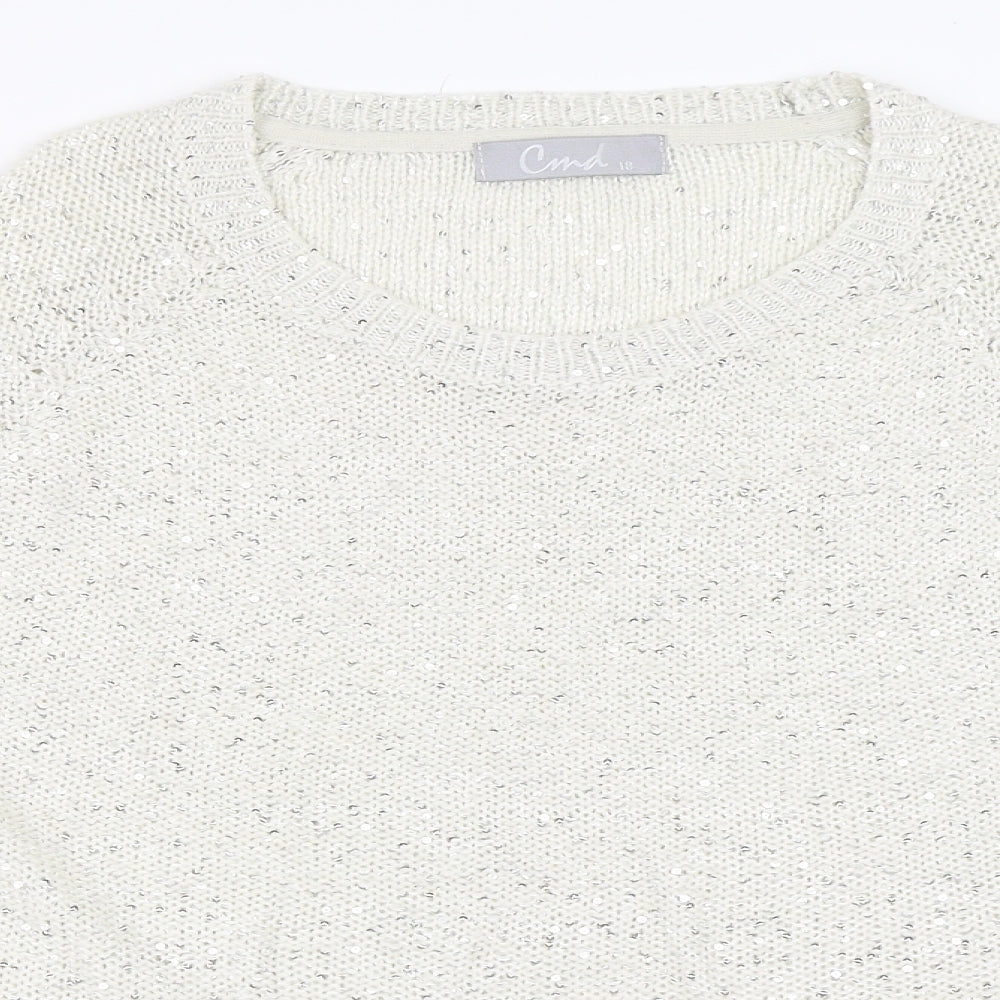 CMD Womens Ivory   Pullover Jumper Size 18