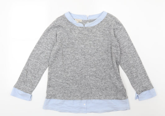 Bellambia Womens Grey  Knit Pullover Jumper Size M