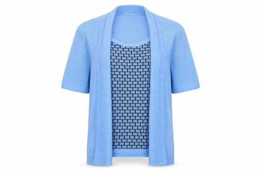 Pure & Natural Womens Blue Striped Knit Pullover Jumper Size M