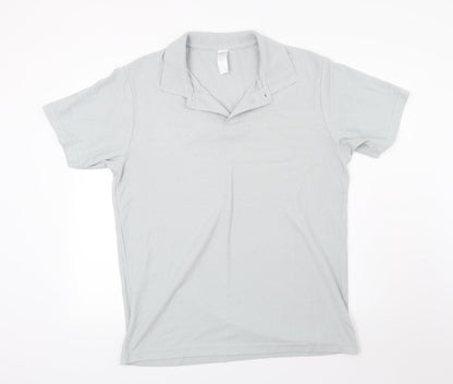 Preloved Alexandra Mens Grey  Jersey  Polo Size L - Front