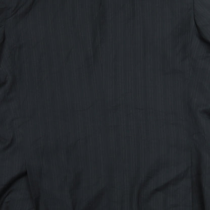 Preloved George Mens Black Striped  Jacket Suit Jacket Size L - Label