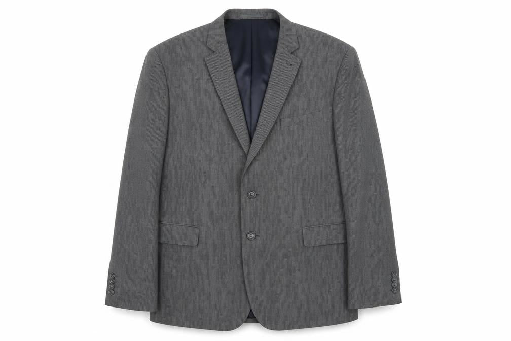 Cedarwood State Mens Grey Striped Jacket Suit Jacket Size XL