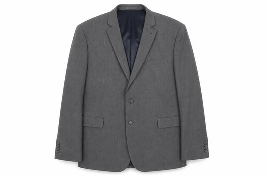 Cedarwood State Mens Grey Striped Jacket Suit Jacket Size XL