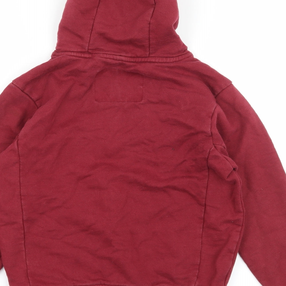 Ripstop Boys Red  Jersey Pullover Hoodie Size S