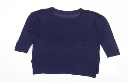 Pep&Co Womens Blue  Knit Pullover Jumper Size 18