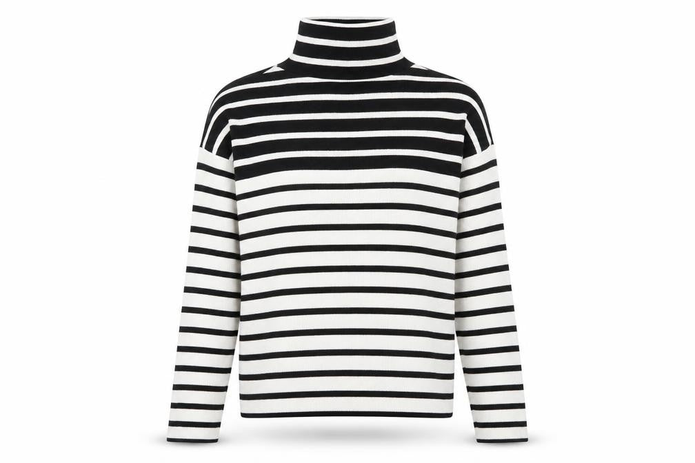 Peacocks Womens White Striped Knit Pullover Jumper Size S