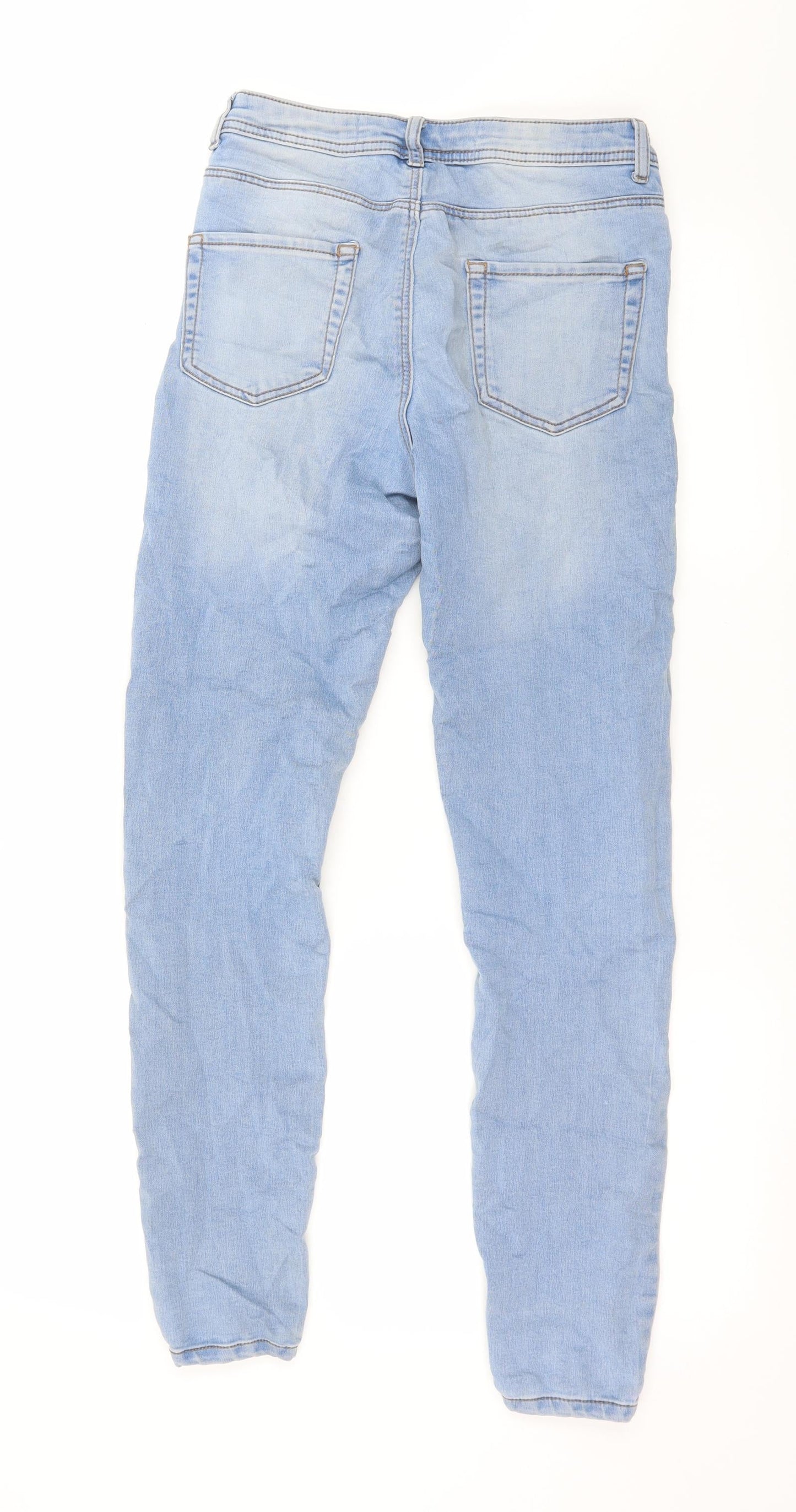 Denim & Co. Womens Blue  Denim Skinny Jeans Size 10 L28 in
