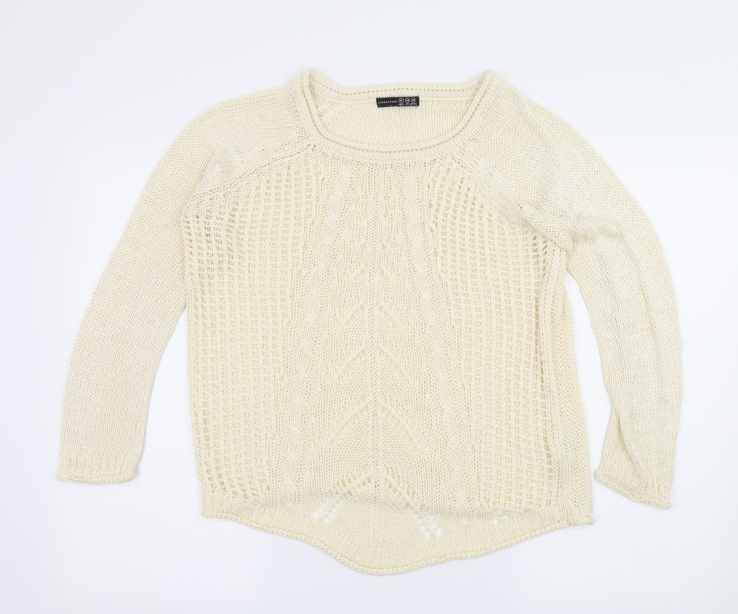 Atmosphere Womens Ivory  Knit Pullover Jumper Size 12