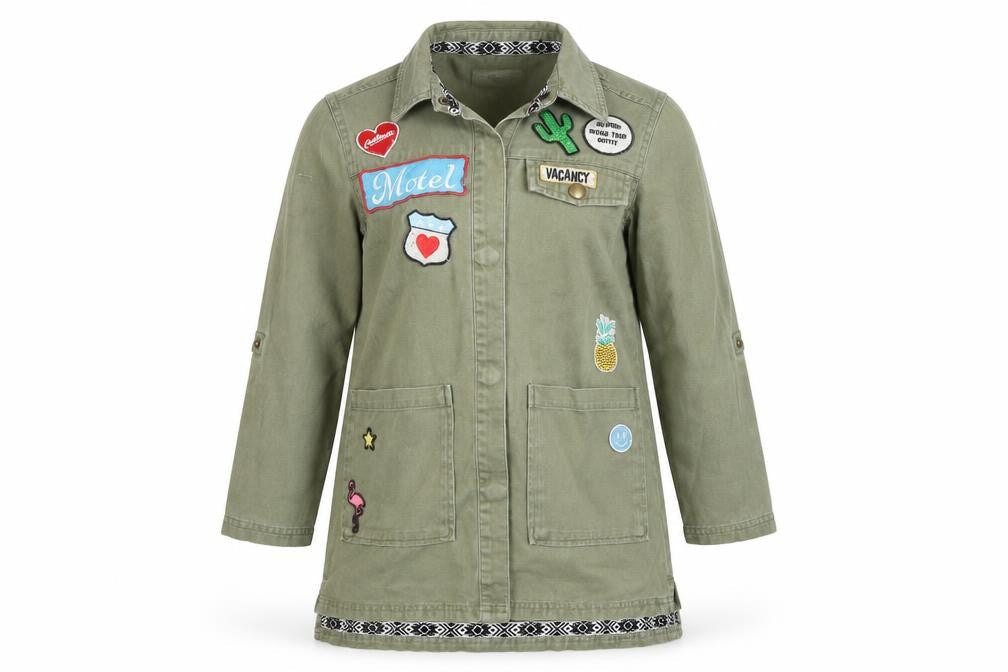 Matalan Girls Green  Denim Jacket Coat Size M