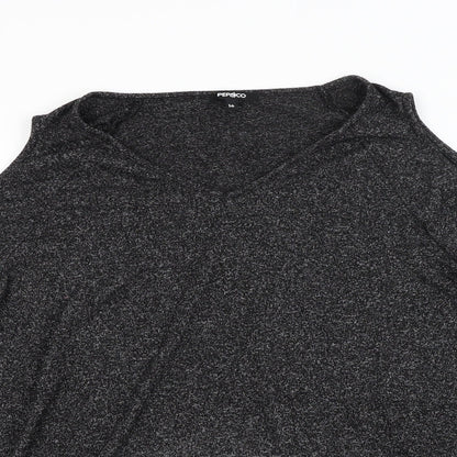 Pep&Co Womens Grey  Knit Pullover Jumper Size 16  - Open Shoulders