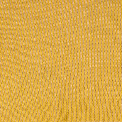 Round Womens Yellow  Knit Pullover Jumper Size M