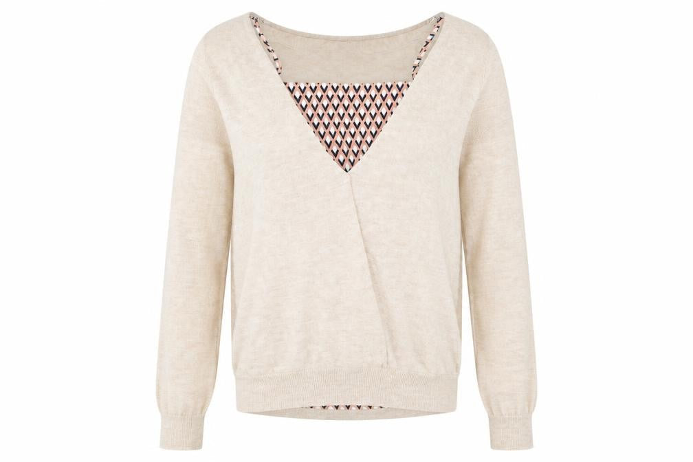 F&F Womens Beige  Knit Pullover Jumper Size 6