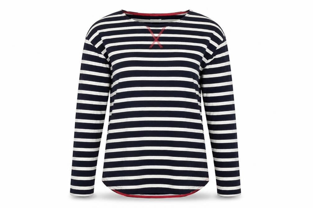 Papaya Womens Blue Striped  Pullover Jumper Size M