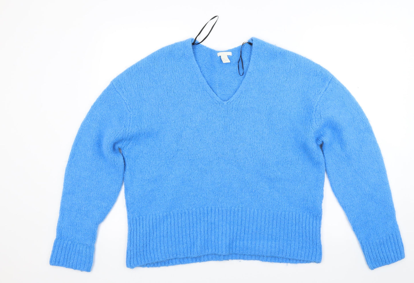 H&M Womens Blue  Knit Pullover Jumper Size M
