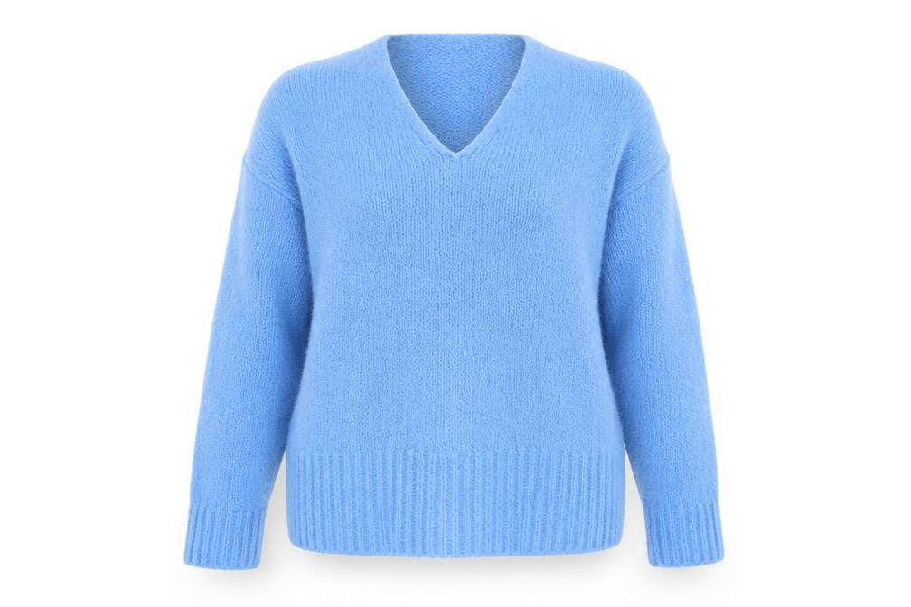 H&M Womens Blue  Knit Pullover Jumper Size M