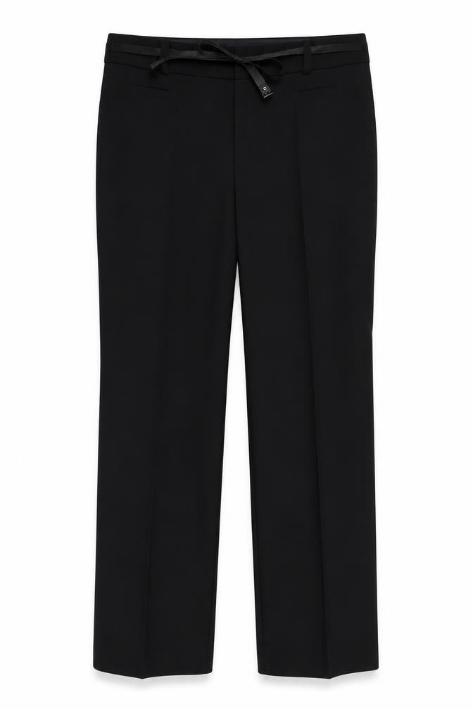 Select Womens Black   Dress Pants Trousers Size 18 L31 in - comes with belt