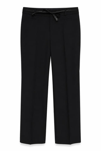 Select Womens Black   Dress Pants Trousers Size 18 L31 in - comes with belt