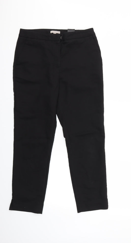 H&M Womens Black   Trousers  Size 10 L25 in
