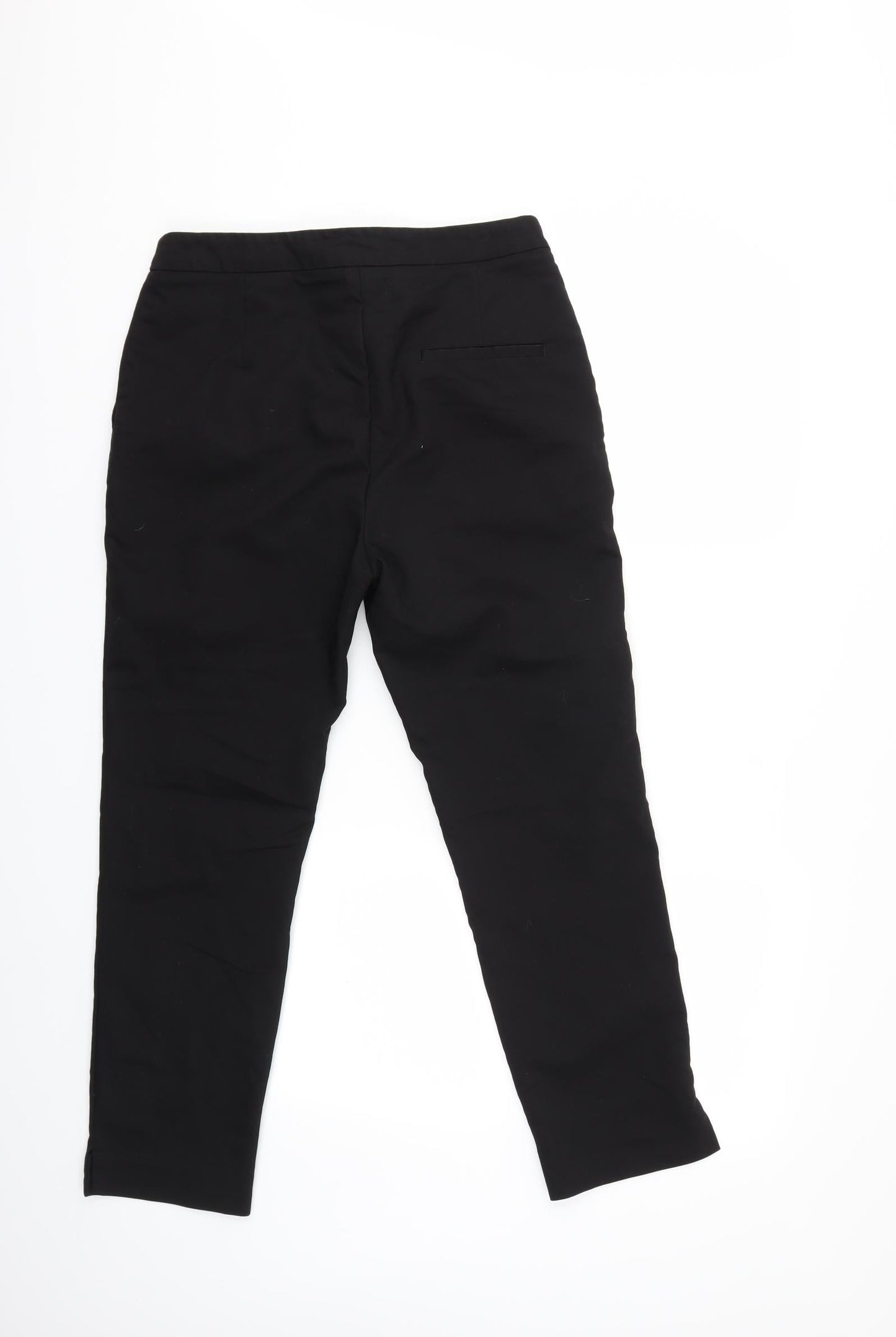H&M Womens Black   Trousers  Size 10 L25 in