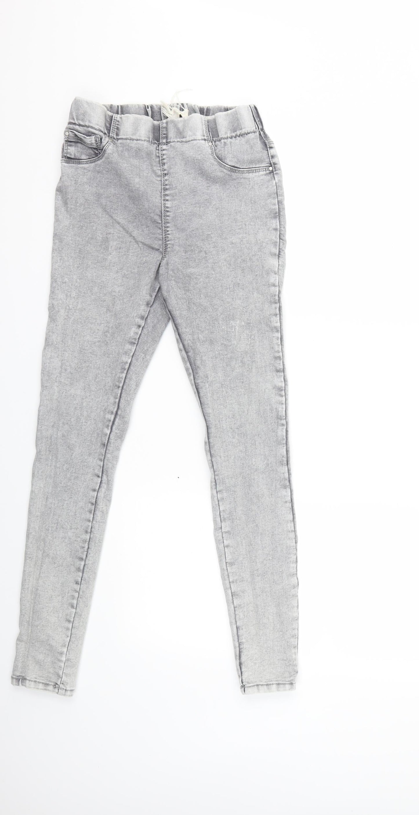 Papaya Womens Grey  Denim Jegging Jeans Size 10 L27 in
