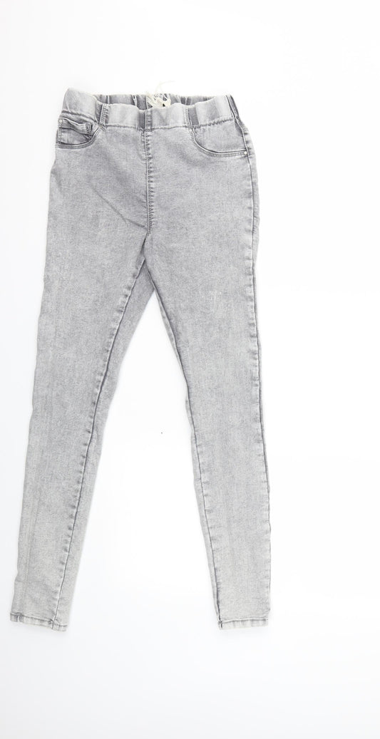Papaya Womens Grey  Denim Jegging Jeans Size 10 L27 in
