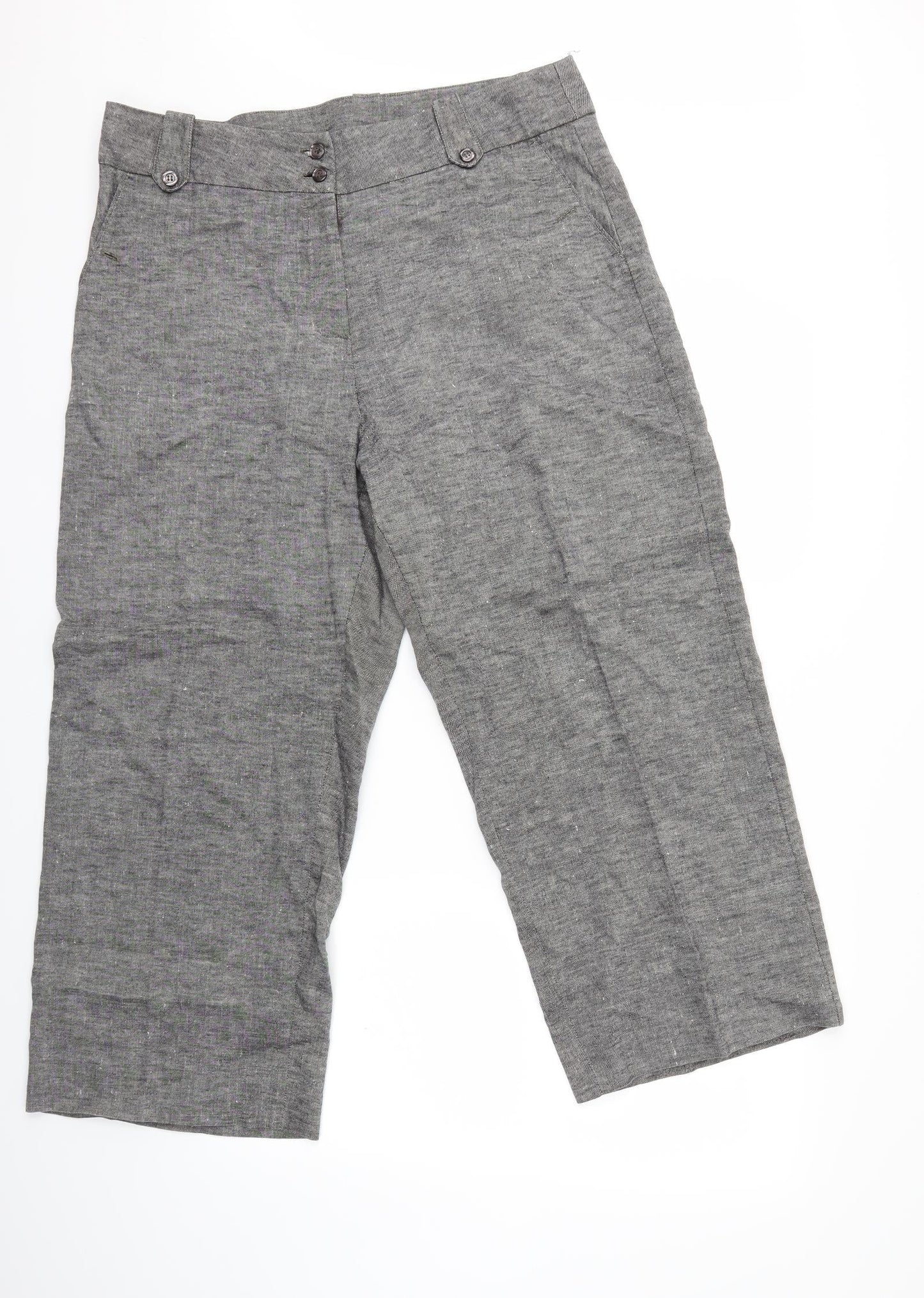 Preworn Womens Grey   Trousers  Size 34 in L25 in