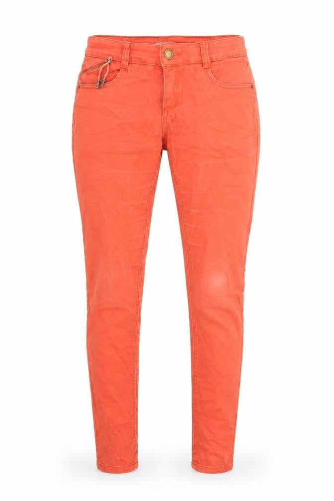 ORSAY Womens Orange  Denim Straight Jeans Size 30 in L31 in