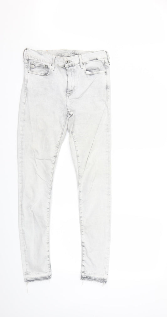 H&M Womens Grey  Denim Skinny Jeans Size 28 in L29 in