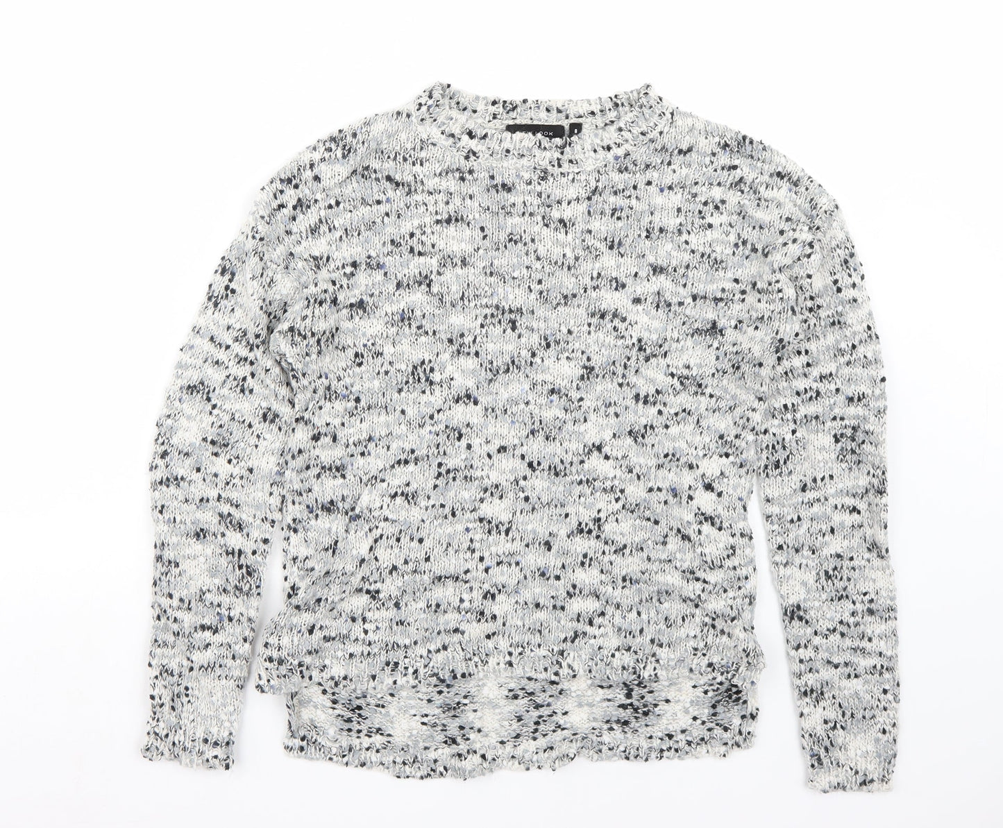 Newlook Womens Grey   Pullover Jumper Size 8