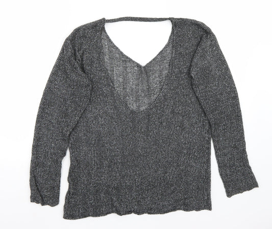 H&M Womens Grey   Pullover Jumper Size S