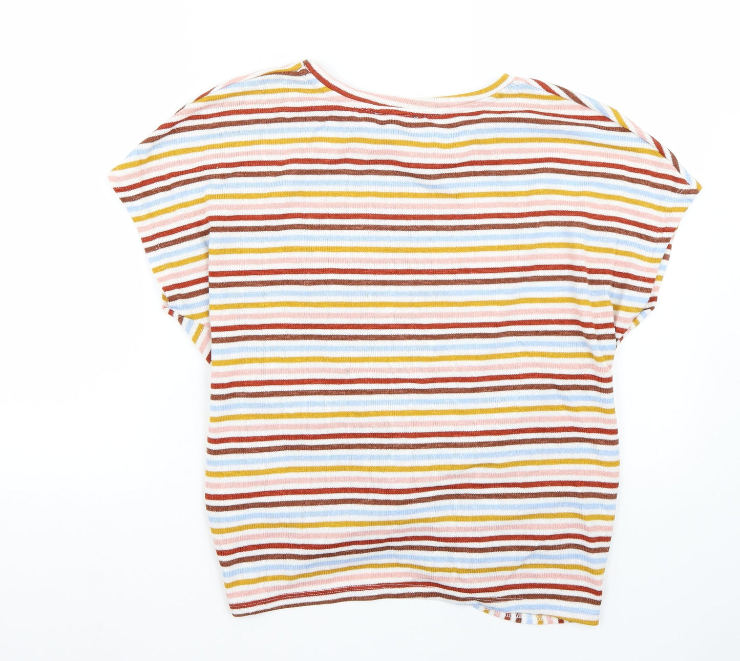 newlook Womens Pink Striped  Basic T-Shirt Size L