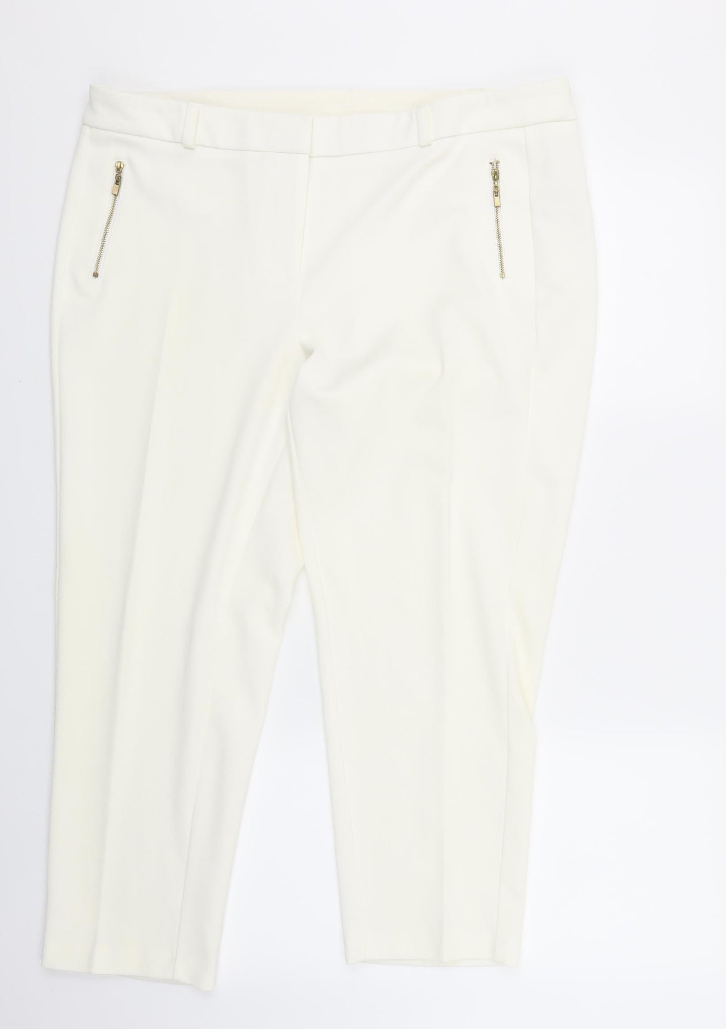 Dorothy Perkins Womens White   Sweatpants Trousers Size 16