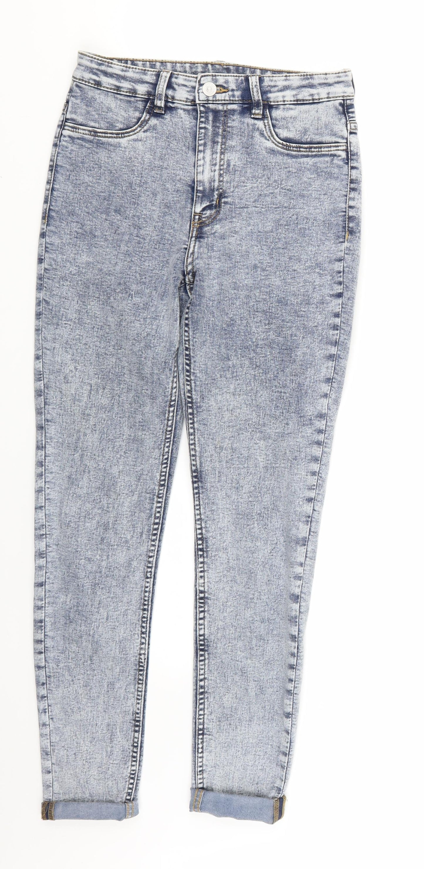 H&M Womens Blue  Denim Skinny Jeans Size 8