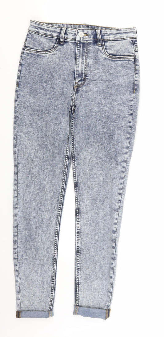 Preloved H&M Womens Blue  Denim Skinny Jeans Size 8 - Front