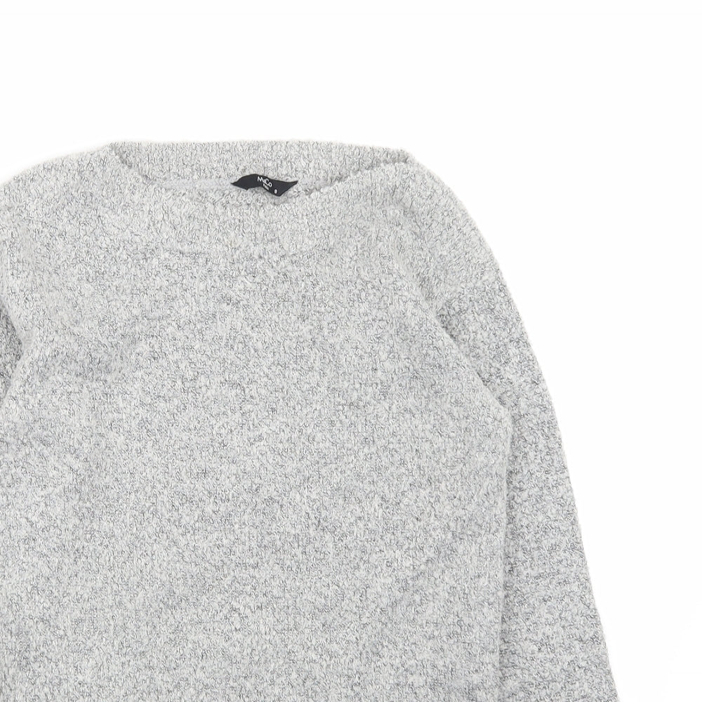 M&Co Womens Grey   Basic T-Shirt Size 8