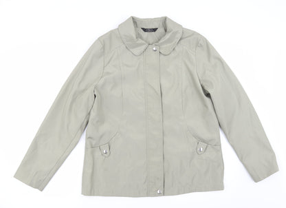 Bonmarché Womens Green Bomber Jacket Jacket One Size
