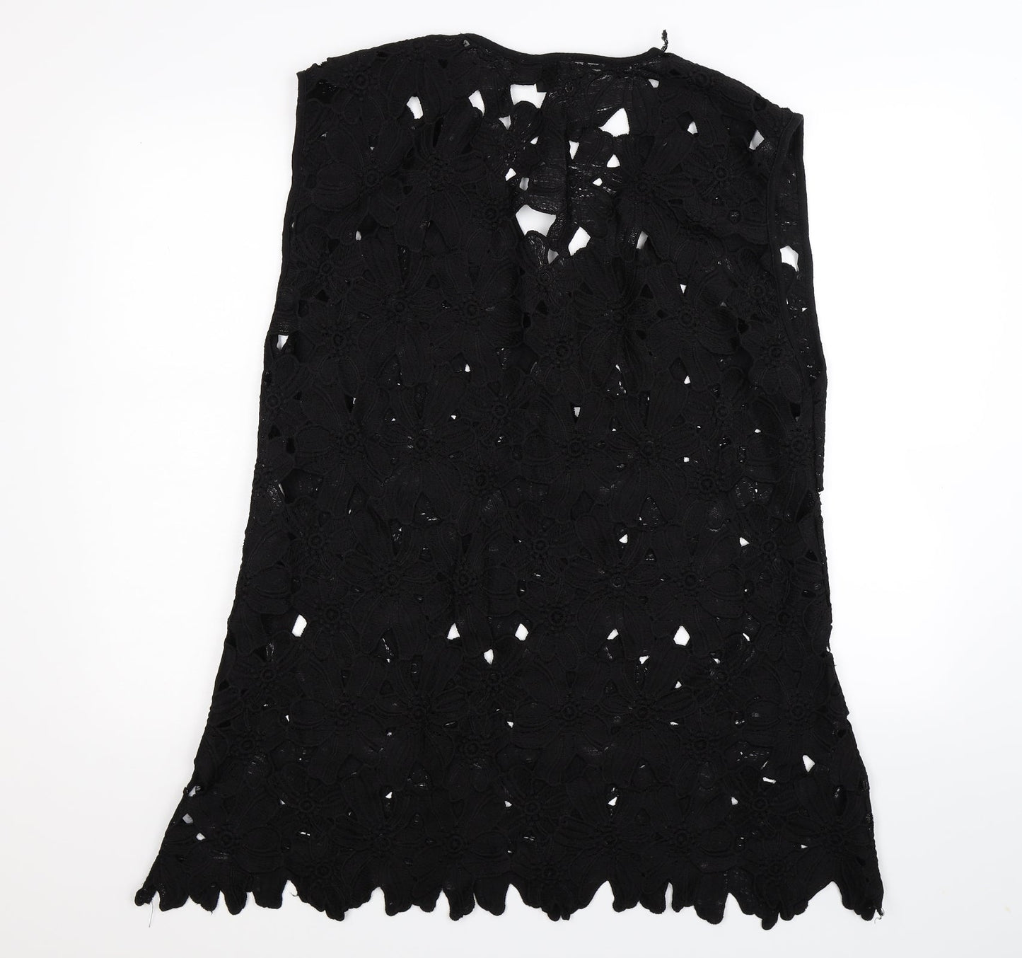 Atmosphere Womens Black Floral  Basic Blouse Size XL