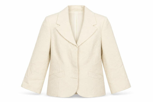 Littlewoods Womens Ivory Geometric  Jacket Suit Jacket Size 10