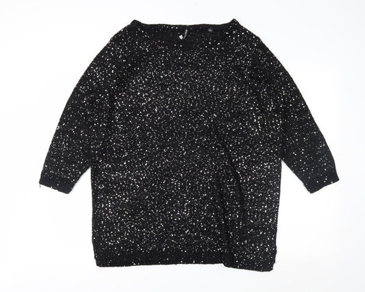 Capsule Womens Black   Pullover Jumper Size 20