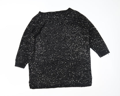 Preloved Capsule Womens Black   Pullover Jumper Size 20 - Back