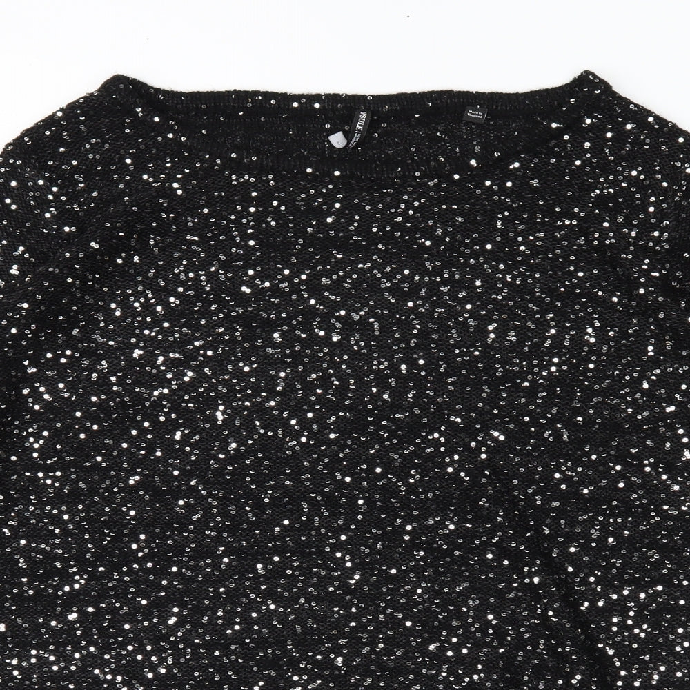 Capsule Womens Black   Pullover Jumper Size 20