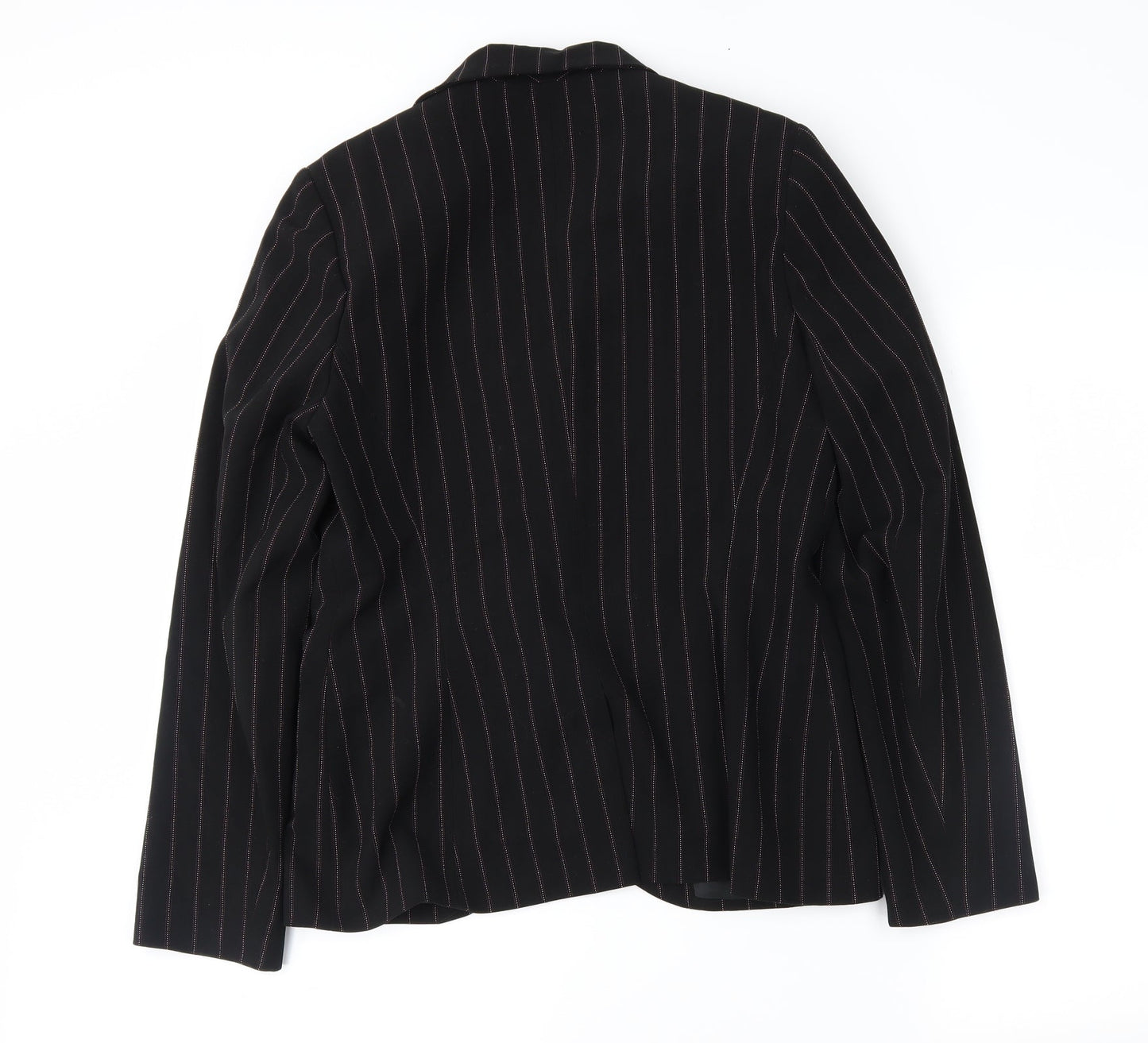 Dorothy Perkins Womens Black Striped  Jacket Blazer Size 10